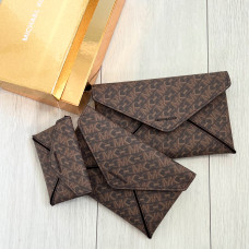 Michael Kors set clutch hnědý