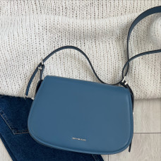 Michael Kors Messenger crossbody large modrá