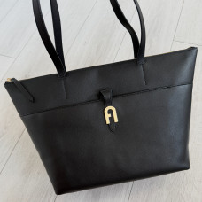 Furla shopper tote černá/zlatá LG