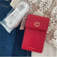 Coccinelle phone crossbody červená